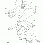GRIZZLY 350 2WD YFM350TER/YFM350TEG/YFM350TEL ТОПЛИВНЫЙ БАК