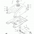 GRIZZLY 350 4WD YFM350DER/YFM350DEG/YFM350DEL ТОПЛИВНЫЙ БАК
