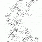 GRIZZLY 700 FI 4WD YFM700DEL/YFM700DEG Выхлопная система