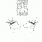 GRIZZLY 700 FI HUNT 4WD YFM700DHEH Наклейки