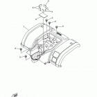 GRIZZLY 125 YFM125GDGR Заднее крыло