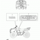 GRIZZLY 300 YFM30GDL/YFM30GDR/YFM30GDGR Наклейки