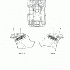 GRIZZLY 700 EPS 4WD YFM7FGPDL Наклейки