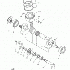 YFZ450R YFZ45RDL/YFZ45RDW Коленчатый вал и Поршень