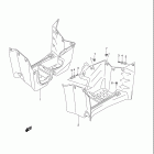 LT-F400 KingQuad Footrest mudguard