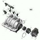 SPARK ACE 900 HO (2up And 3up) 02- air intake manifold and throttle body _18r1411
