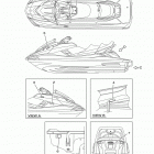 FX CRUISER HO FB1800AN Наклейки предупреждения