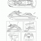 WAVERUNNER FZR GX1800M Наклейки предупреждения