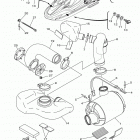 WAVERUNNER FZR GX1800L Выхлопная система 3