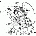 CB500XA Крышка картера правая