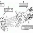 CBR500RA Лейбл предостережения