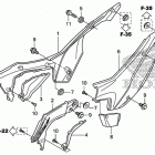 CRF110F БОКОВАЯ КРЫШКА