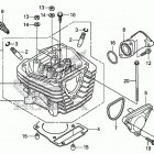 CRF125FB ГОЛОВКА ЦИЛИНДРА