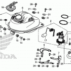 GROM125 (MSX125E) ТОПЛИВНЫЙ БАК