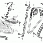 VFR800F Цепь ГРМ и натяжитель
