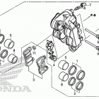 VFR800FD Передний тормозной суппорт левый