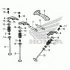 VT750C Camshaft valve (rr.)