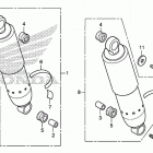 VT750C Rear shock absorber      (vt750c  /  cs)