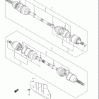 LT F400F EIGER 4X4 MANUAL Front drive shaft (model k5 / k6 / k7)