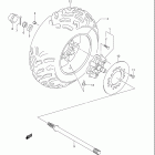 LT F500F VINSON 4x4 MANUAL Right rear wheel (model k4 / k5)