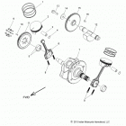 N14CCC/CCV/TCA CHIEF CLASSIC/CHIEF VINTAGE/CHIEFTAIN ALL OPTIONS Engine, piston and crankshaft - n14ccc  /  ccv  /  tca a...