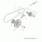 N14CCC/CCV/TCA CHIEF CLASSIC/CHIEF VINTAGE/CHIEFTAIN ALL OPTIONS Drive train, drive sprocket, belt and guard - n14ccc  / ...
