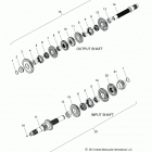 N14CCC/CCV/TCA CHIEF CLASSIC/CHIEF VINTAGE/CHIEFTAIN ALL OPTIONS Drive train, input  /  output shaft asm. - n14ccc  /  cc...