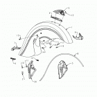N131C/D/V CHIEF CLASSIC/DARK HORSE/VINTAGE ALL OPTIONS Body, front fender assembly - n131c  /  d  /  v all opti...