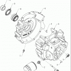 N131C/D/V CHIEF CLASSIC/DARK HORSE/VINTAGE ALL OPTIONS Engine, crankcase and oil filter - n131c  /  d  /  v all...