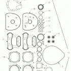 N131C/D/V CHIEF CLASSIC/DARK HORSE/VINTAGE ALL OPTIONS Engine, gasket set complete - n131c  /  d  /  v all opti...