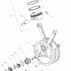 N131C/D/V CHIEF CLASSIC/DARK HORSE/VINTAGE ALL OPTIONS Engine, pistons and crankshaft - n131c  /  d  /  v all o...