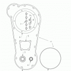 N131C/D/V CHIEF CLASSIC/DARK HORSE/VINTAGE ALL OPTIONS Engine, primary gasket and seal kit - n131c  /  d  /  v ...