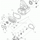 N131C/D/V CHIEF CLASSIC/DARK HORSE/VINTAGE ALL OPTIONS Drive train, transmission bearings and covers - n131c  /...
