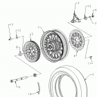 N131C/D/V CHIEF CLASSIC/DARK HORSE/VINTAGE ALL OPTIONS Wheel, rear assembly - n131c  /  d  /  v all options (in...