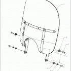 N121C/V/D CHIEF CLASSIC/VINTAGE/DARK HORSE ALL OPTIONS Body, windshield - n121c  /  v  /  d all options (indian...