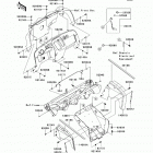 Mule 600 (KAF400-BEF) Детали рамы (фронт)