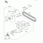 Mule 610 4x4 XC (KAF400-DEF) Driven converter  /  drive belt