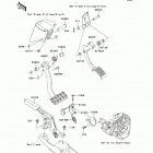 Teryx4 (KRT800-BEF) Brake pedal  /  throttle lever