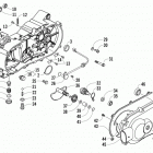 150 Utility Left crankcase and cover assembly