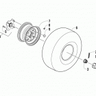 150 Utility Rear wheel assembly