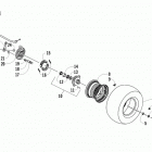150 Utility Front wheel and brake assemblies
