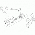 PROWLER 500 HDX LTD GREEN Rear brake assembly