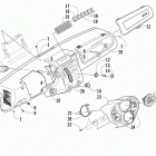 PROWLER 500 HDX LTD GREEN Dash assembly