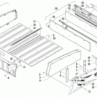 PROWLER 500 HDX LTD RED Cargo box and tailgate assembly