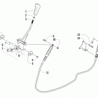 PROWLER 700 HDX KE CAMO Shifter assembly