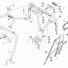 PROWLER 700 XTX BLUE Rops and taillight assembly