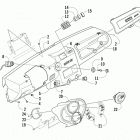 PROWLER 700 XTX CAMO Dash assembly
