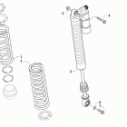 WILDCAT 4X BLUE Rear suspension shock assembly