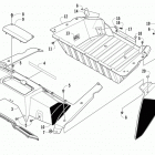 WILDCAT 4X RED Cargo box and taillight assembly