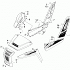 WILDCAT TRAIL XT GREEN Front and side panel assemblies
